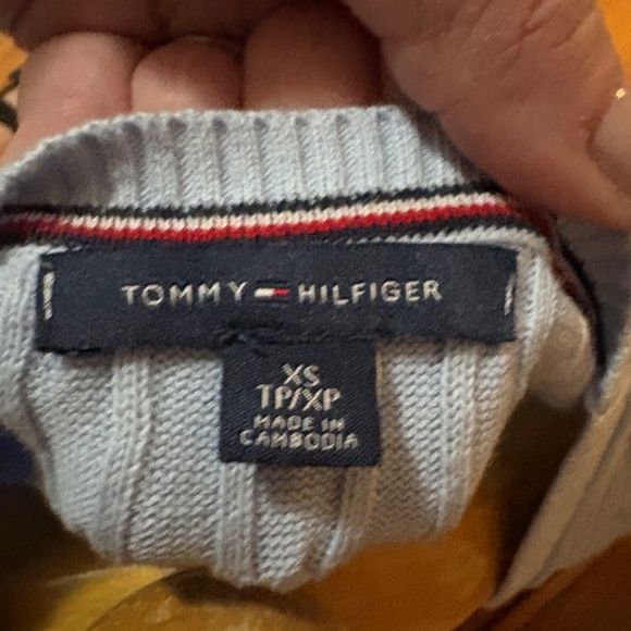 Light baby blue short sleeve sweater - Picture 4 of 7